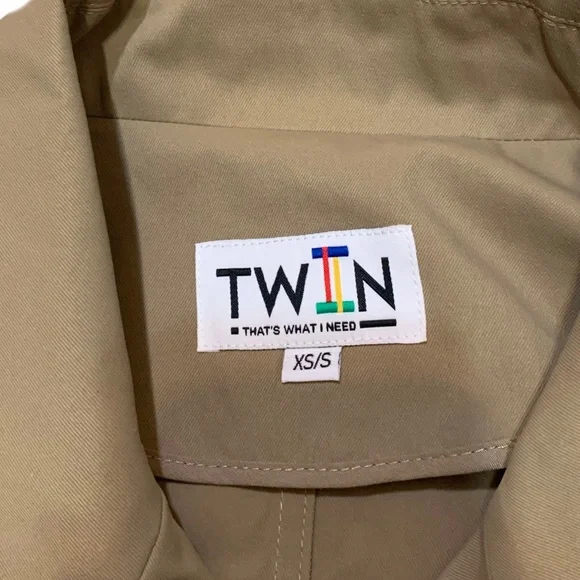 XS / TWIN Tan iconic trench coat - Picture 3 of 4